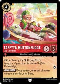 Taffyta Muttonfudge - Sour Speedster - Shimmering Skies - Disney Lorcana card