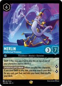 Merlin - Intellectual Visionary - Shimmering Skies - Disney Lorcana card