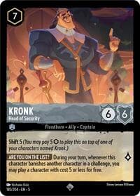 Kronk - Head of Security - Shimmering Skies - Disney Lorcana card