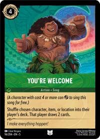 You're Welcome - Shimmering Skies - Disney Lorcana card