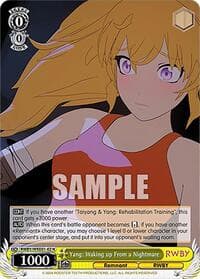 Yang: Waking up From a Nightmare - RWBY Premium Booster - Weiss Schwarz card
