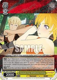 Taiyang & Yang: Rehabilitation Training - RWBY Premium Booster - Weiss Schwarz card