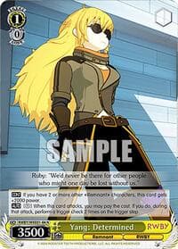 Yang: Determined - RWBY Premium Booster - Weiss Schwarz card