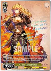 Yang: Determined (SP) - RWBY Premium Booster - Weiss Schwarz card