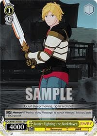Jaune: Fighting the Nuckelavee - RWBY Premium Booster - Weiss Schwarz card