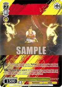 Sun: Activating Semblance (OFR) - RWBY Premium Booster - Weiss Schwarz card