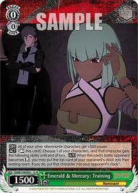 Emerald & Mercury: Training - RWBY Premium Booster - Weiss Schwarz card