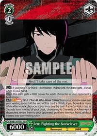 Ren: Fighting the Nuckelavee - RWBY Premium Booster - Weiss Schwarz card