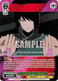 Ren: Fighting the Nuckelavee (OFR) - RWBY Premium Booster - Weiss Schwarz card