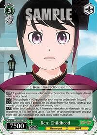 Ren: Childhood - RWBY Premium Booster - Weiss Schwarz card