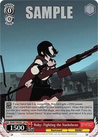 Ruby: Fighting the Nuckelavee - RWBY Premium Booster - Weiss Schwarz card
