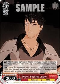 Qrow: Feeling Lucky - RWBY Premium Booster - Weiss Schwarz card