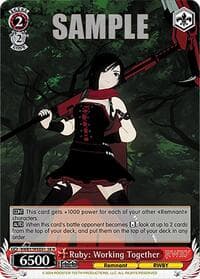 Ruby: Working Together - RWBY Premium Booster - Weiss Schwarz card