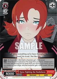 Nora: Fighting the Nuckelavee - RWBY Premium Booster - Weiss Schwarz card