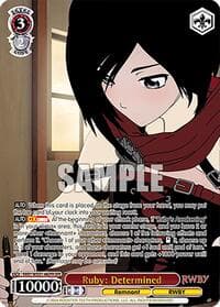 Ruby: Determined (OFR) - RWBY Premium Booster - Weiss Schwarz card