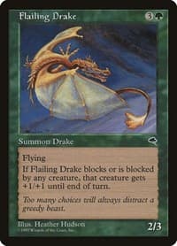 Flailing Drake - Tempest - Magic: The Gathering card