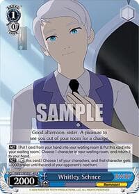 Whitley Schnee - RWBY Premium Booster - Weiss Schwarz card