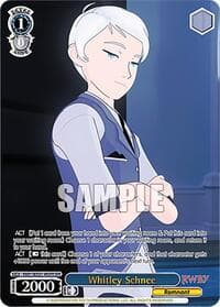 Whitley Schnee (OFR) - RWBY Premium Booster - Weiss Schwarz card