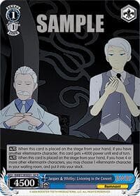 Jacques & Whitley: Listening to the Concert - RWBY Premium Booster - Weiss Schwarz card