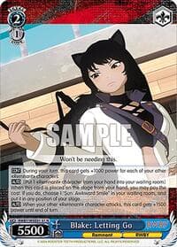 Blake: Letting Go - RWBY Premium Booster - Weiss Schwarz card