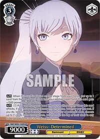 Weiss: Determined (OFR) - RWBY Premium Booster - Weiss Schwarz card