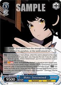 Blake: Determined - RWBY Premium Booster - Weiss Schwarz card