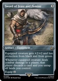 Sword of Feast and Famine (Foil Etched) - Universes Beyond: Assassin's Creed - Magic: The Gathering card