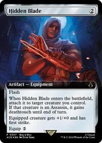 Hidden Blade (Extended Art) - Buy-A-Box Promos - Magic: The Gathering card