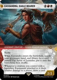 Kassandra, Eagle Bearer (Showcase) (Textured Foil) - Universes Beyond: Assassin's Creed - Magic: The Gathering card