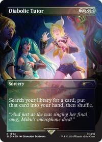 Diabolic Tutor (1592) (Rainbow Foil) - Secret Lair Drop Series - Magic: The Gathering card