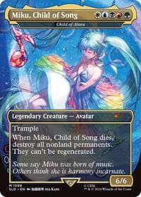 Miku, Child of Song - Child of Alara - Secret Lair Drop Series - Magic: The Gathering card