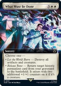 What Must Be Done (Extended Art) - Universes Beyond: Assassin's Creed - Magic: The Gathering card