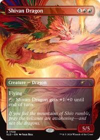 Shivan Dragon (1709) (Rainbow Foil) - Secret Lair Drop Series - Magic: The Gathering card