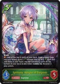 Spinaria, Keeper of Enigmas - BP05: Omens Eternal - Shadowverse: Evolve card