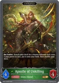 Apostle of Unkilling (Evolved) - BP05: Omens Eternal - Shadowverse: Evolve card