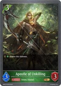 Apostle of Unkilling - P01EN (Foil) - BP05: Omens Eternal - Shadowverse: Evolve card