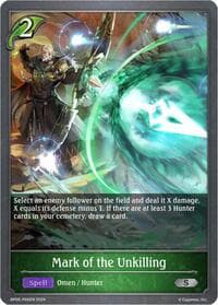 Mark of the Unkilling - P06EN (Foil) - BP05: Omens Eternal - Shadowverse: Evolve card