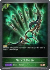 Mark of the Six - P08EN (Foil) - BP05: Omens Eternal - Shadowverse: Evolve card