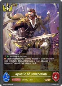 Apostle of Usurpation - BP05: Omens Eternal - Shadowverse: Evolve card