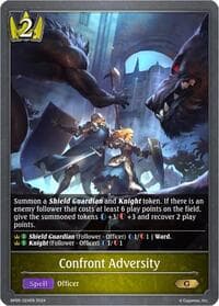 Confront Adversity - BP05: Omens Eternal - Shadowverse: Evolve card