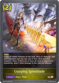 Usurping Spineblade - BP05: Omens Eternal - Shadowverse: Evolve card