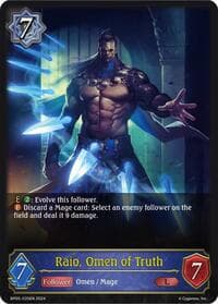 Raio, Omen of Truth - BP05: Omens Eternal - Shadowverse: Evolve card