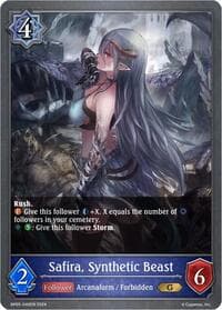 Safira, Synthetic Beast - BP05: Omens Eternal - Shadowverse: Evolve card