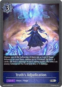 Truth's Adjudication - BP05: Omens Eternal - Shadowverse: Evolve card