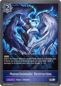 Monochromatic Destruction P19EN (Foil) - BP05: Omens Eternal - Shadowverse: Evolve card