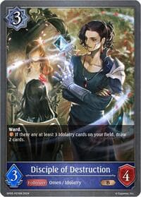 Disciple of Destruction P21EN (Foil) - BP05: Omens Eternal - Shadowverse: Evolve card