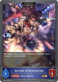 Servant of Destruction (Evolved) - P22EN (Foil) - BP05: Omens Eternal - Shadowverse: Evolve card