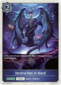 Destruction in Black - BP05: Omens Eternal - Shadowverse: Evolve card
