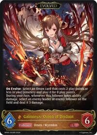 Galmieux, Omen of Disdain (Evolved) - BP05: Omens Eternal - Shadowverse: Evolve card