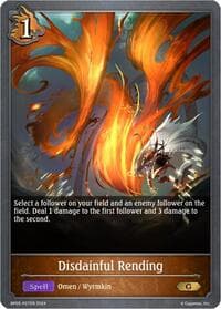 Disdainful Rending - P27 (Foil) - BP05: Omens Eternal - Shadowverse: Evolve card